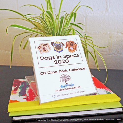 dogs in specs cd case calendar main image